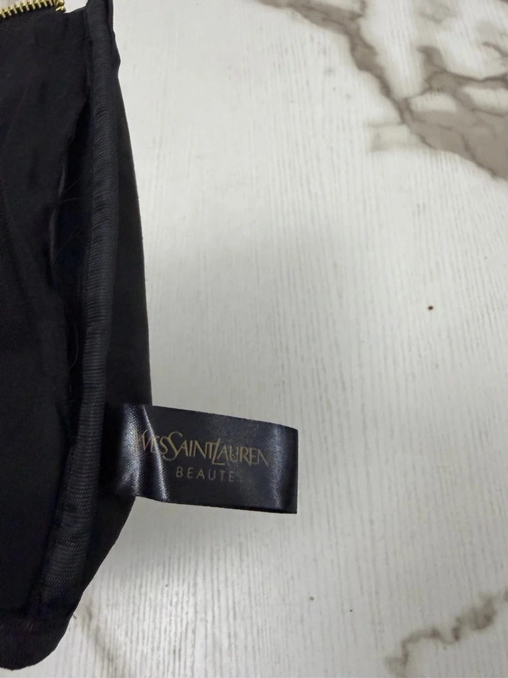 YSL Beauté Black & Gold VIP Gift Makeup Bag Cosmetic Pouch Clutch⁠